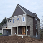 Alden Homes Front Yard Unfinished